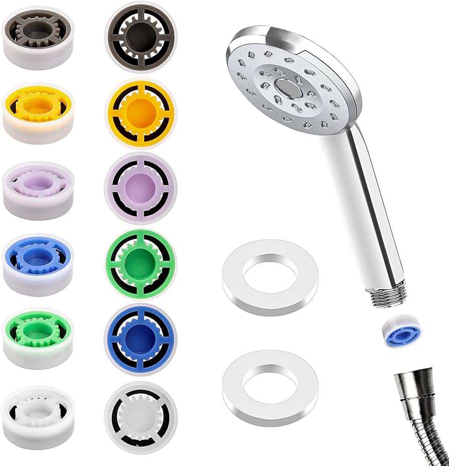 Porównanie strumieni wody obok siebie standardowy gęsty i oszczędny delikatny