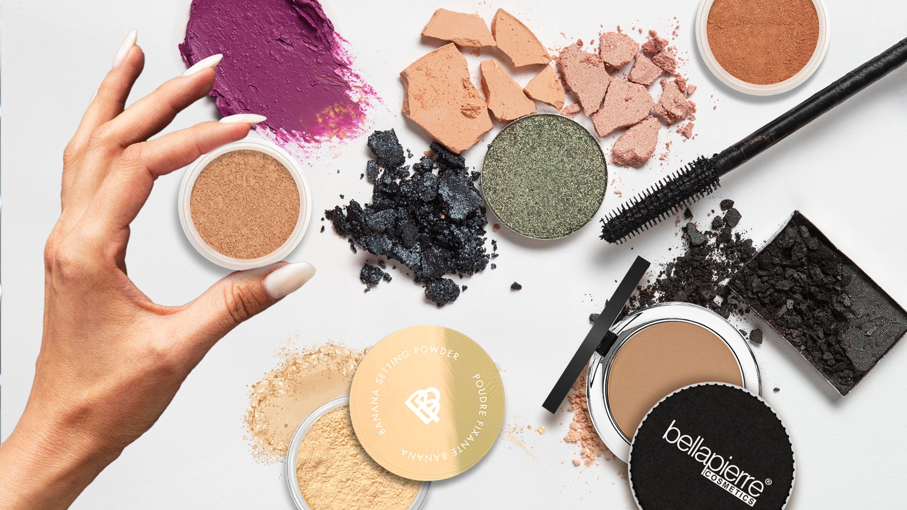 Puder mineralny do twarzy o lekkiej formule mineralny puder twarz na bazie składników mineralnych