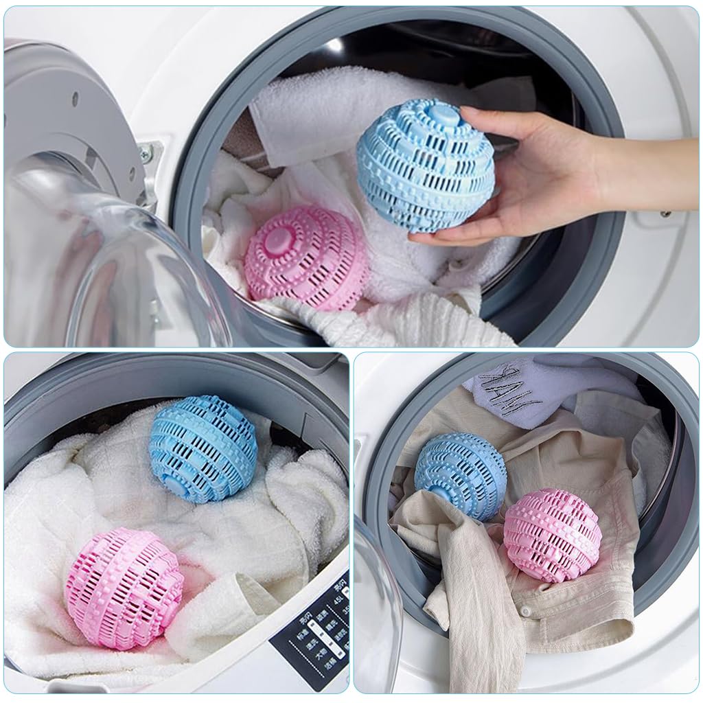 test prania bez detergentu z użyciem kulek ceramicznych w pralce